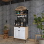 Hanah Home Armario Multiusos Nogal y Blanco